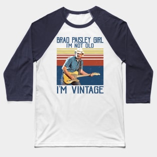 Country Harmony Brad Paisley's Vocal And Guitar Synergy Baseball T-Shirt